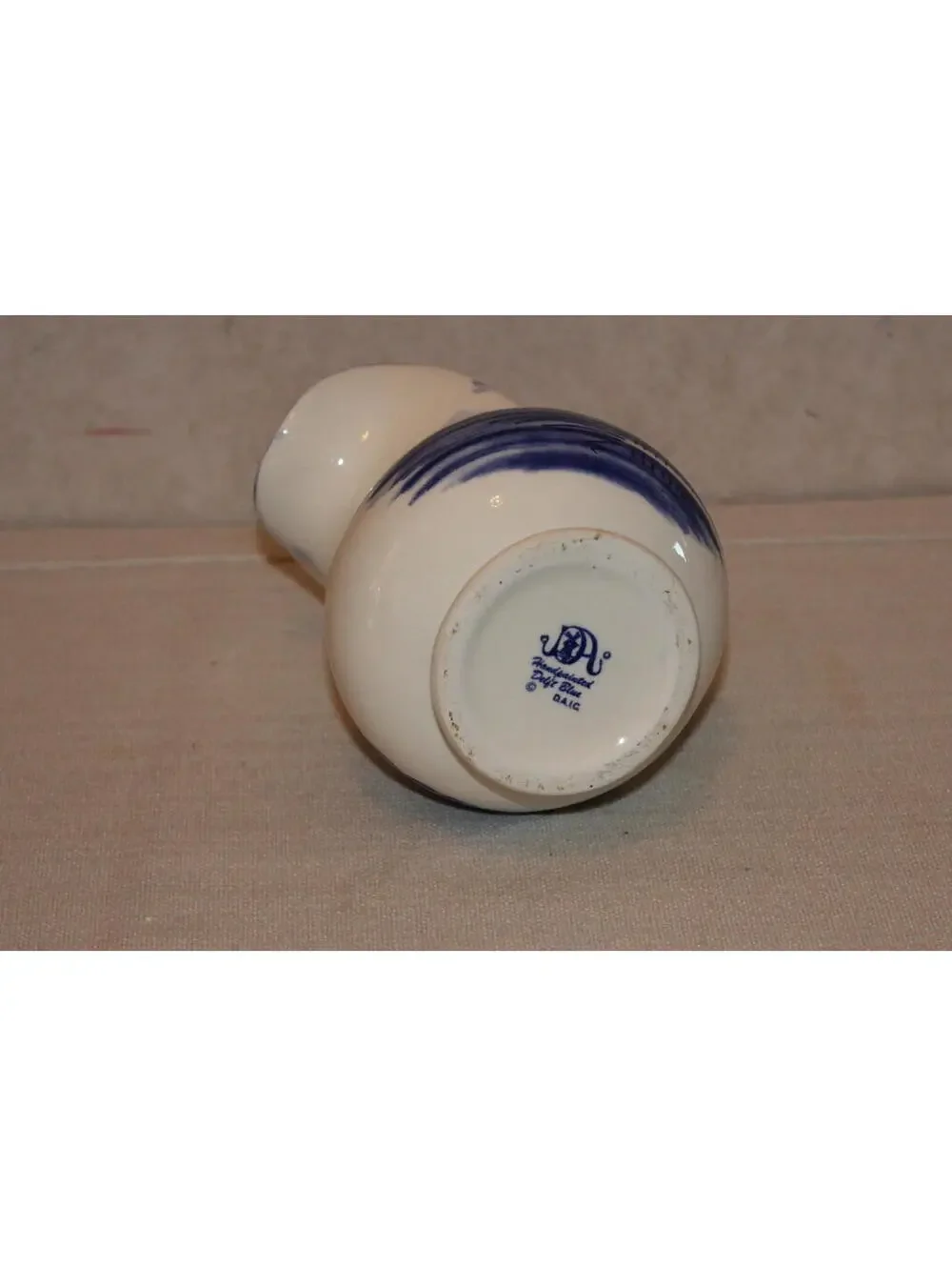 Vintage Delft Blue Pitcher Hand Painted - DAIC